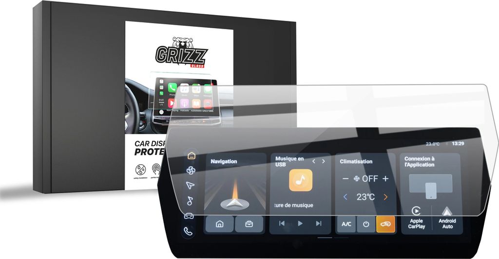 Keramische Autodisplayfolie für MG ZS 12,3" (2024-2025), Grizz Protector