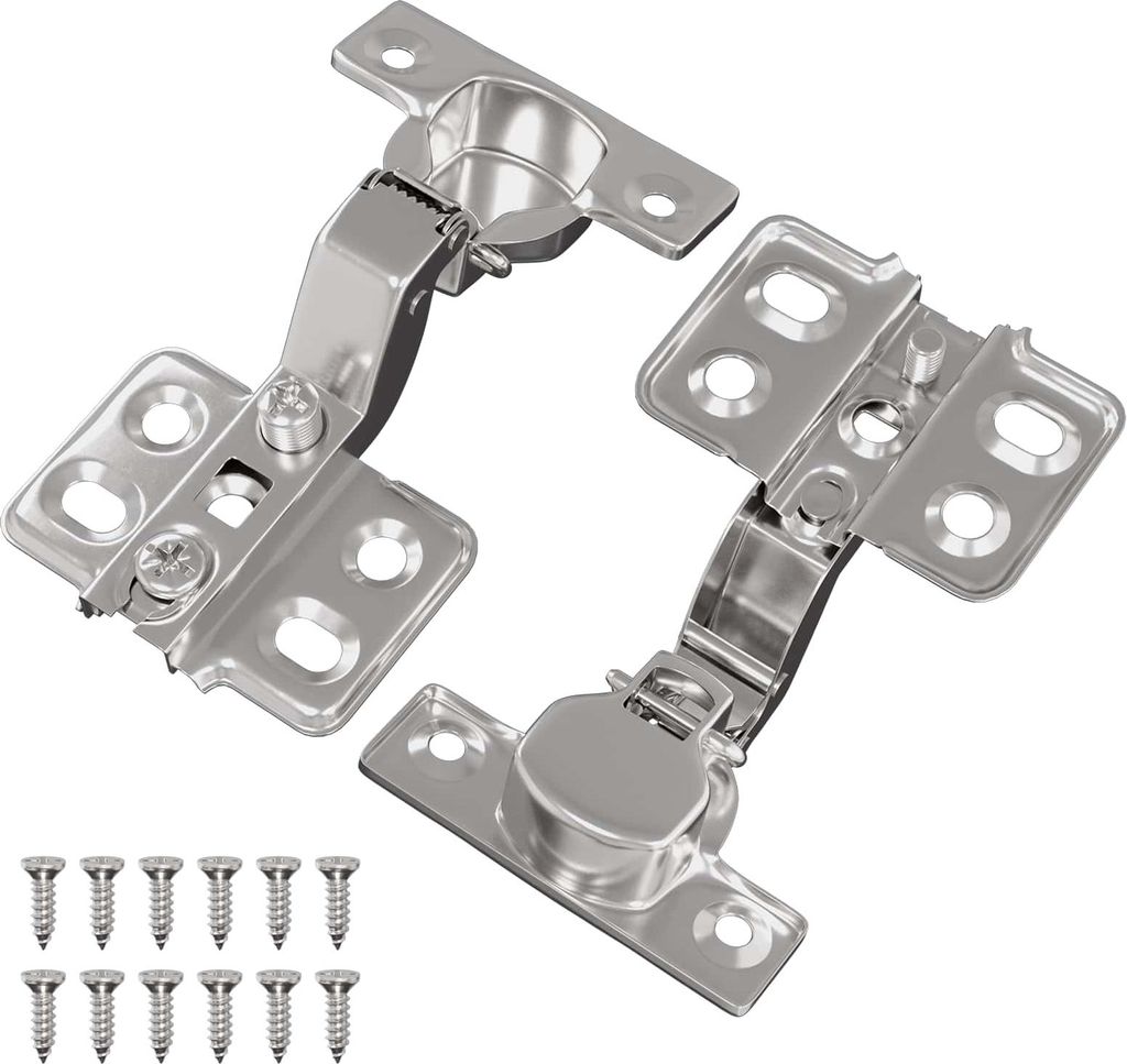 vidaXL Scharnier 2 pcs Nickel 85 x 52,5 x 9,5 mm Eisen