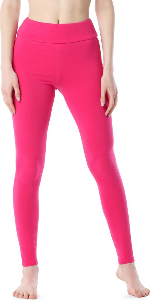 Merry Style Damen Lange Leggings aus Baumwolle MS10-429 (Amaranth, L)