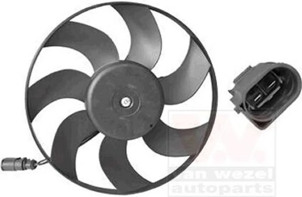 Ventilateur radiateur VAN WEZEL Ø295mm côté droit pour VW Passat B7