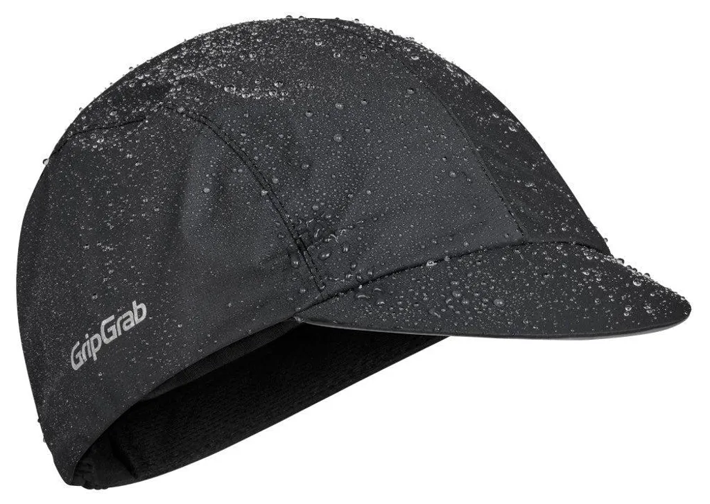 Casquette Vélo AquaShield Imperméable et Coupe-vent Noir GripGrab M-L