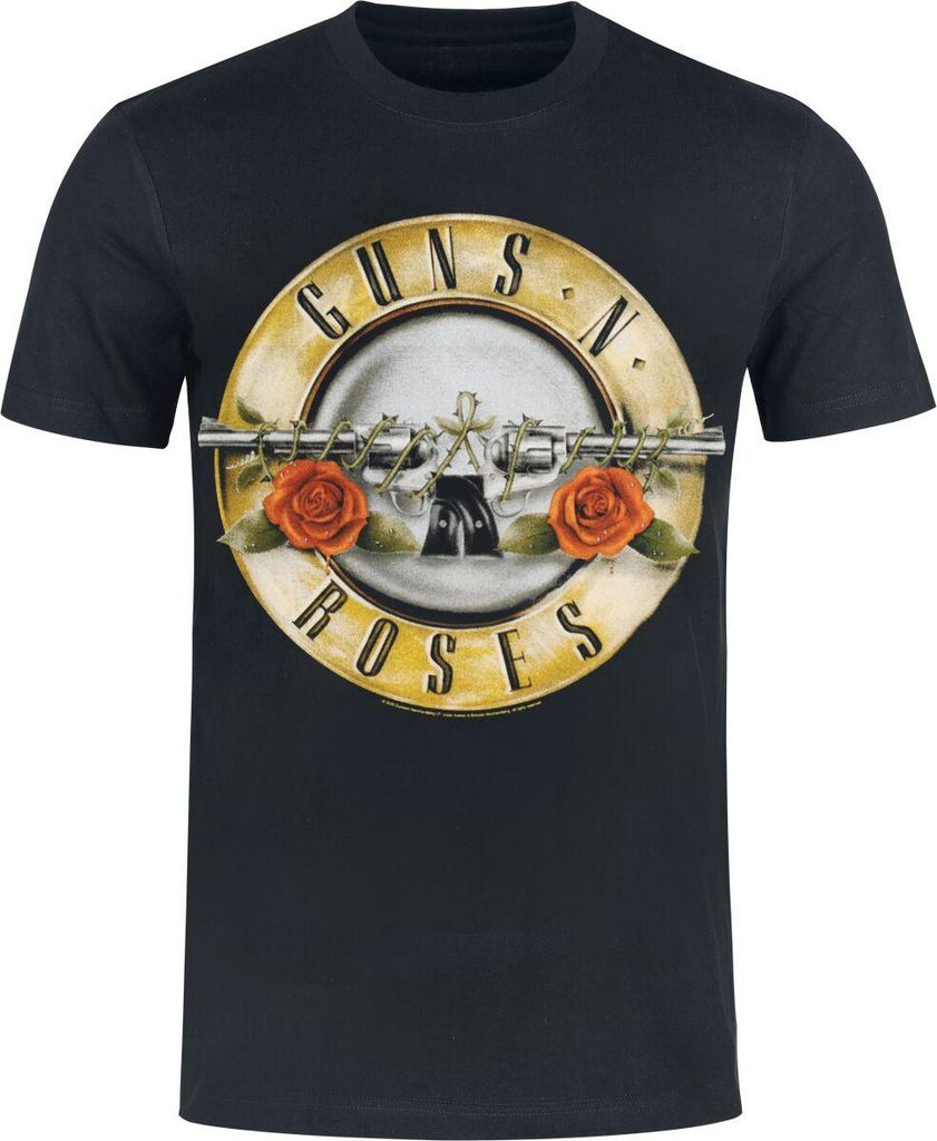 Guns N' Roses T-Shirt Herren Distressed Bullet - Heavyweight schwarz 4XL