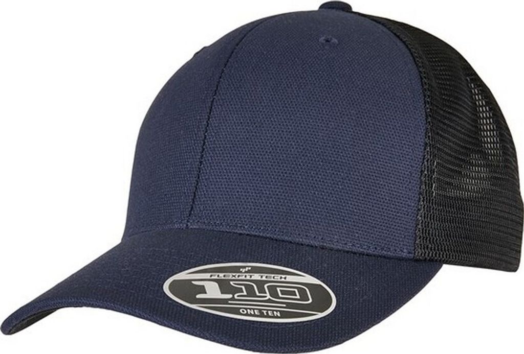 Flexfit - "110" Trucker Cap Strukturiert für Herren/Damen Uni RW8905 (Einheitsgröße) (Marineblau/Schwarz)