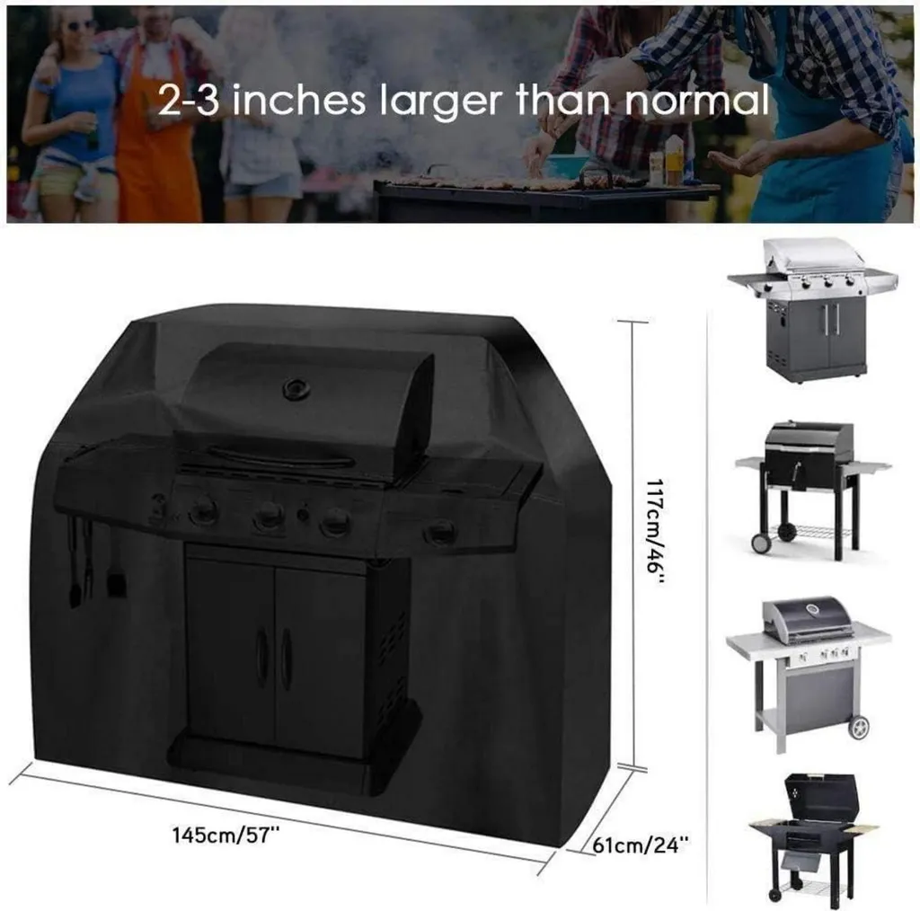 Couverture de barbecue extérieur pour protection hivernale 147cm