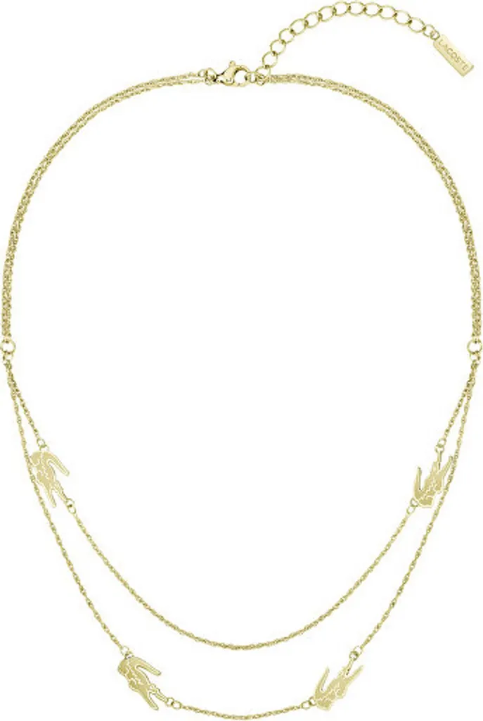 Collana Lacoste Crocodile 2040468: Oro, Doppia e Semplicemente Bella