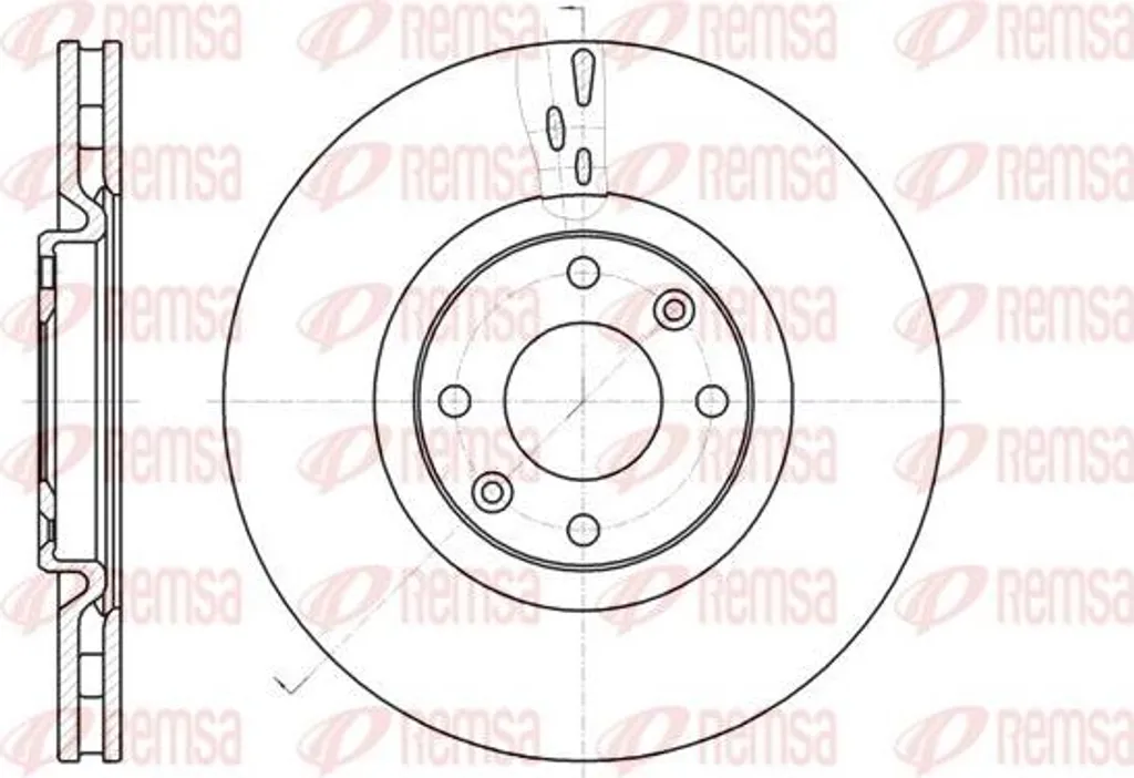 Disque de frein pour rénovation Peugeot 3008 et 5008 REMSA OE 424981