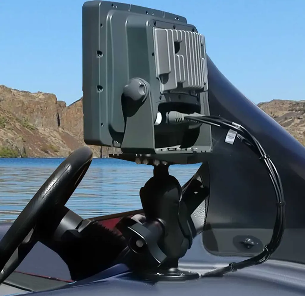 Support de sondeur RAM Mounts articulé pour grand écran de bateau - 5