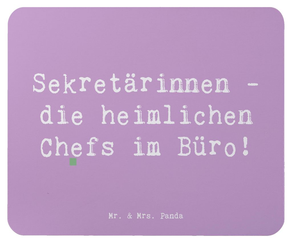 Mr. & Mrs. Panda Mouse Pad Spruch Sekretärin Chefin - Produktbild 