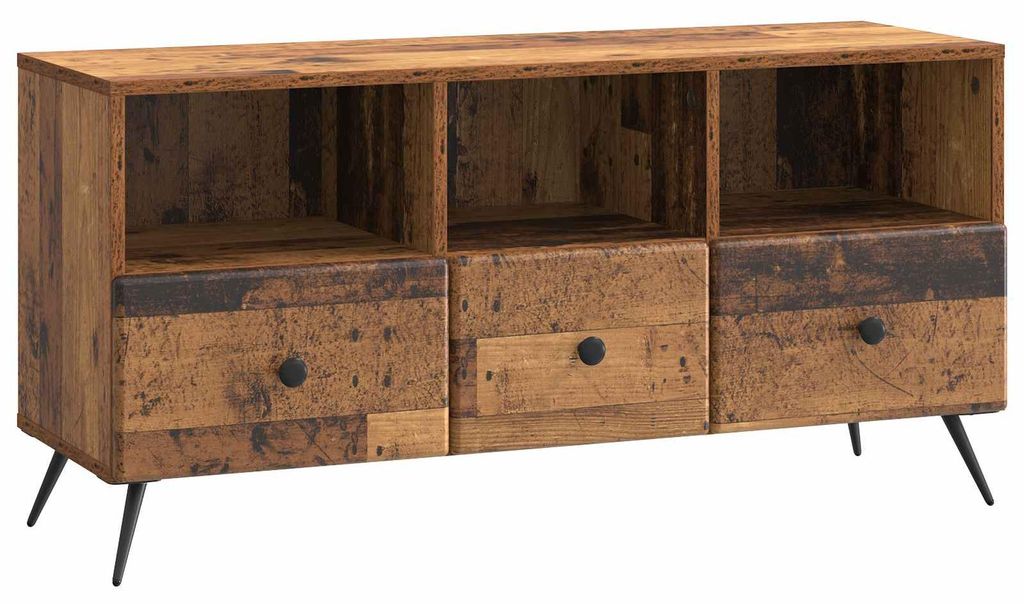 vidaXL TV-Schränk Altholz 102 x 34,5 x 50 cm Holzwerkstoff