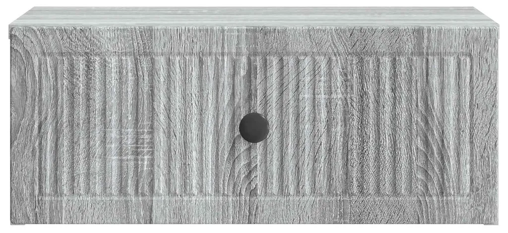 Table de chevet grise Sonoma compacte 49 cm pour chambre sans encombrement - 4