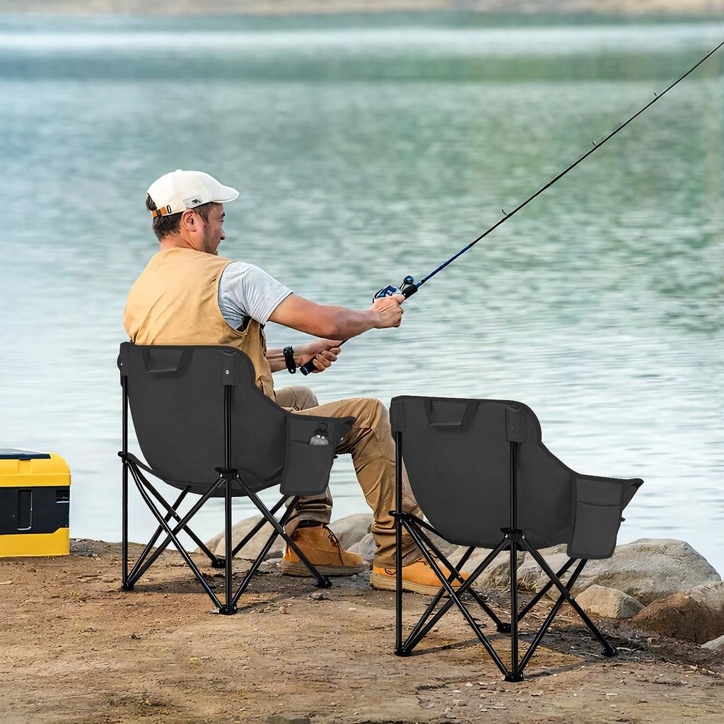 SUNULA 2er Set Campingstuhl Faltbar 100 kg, Camping Produktbild 