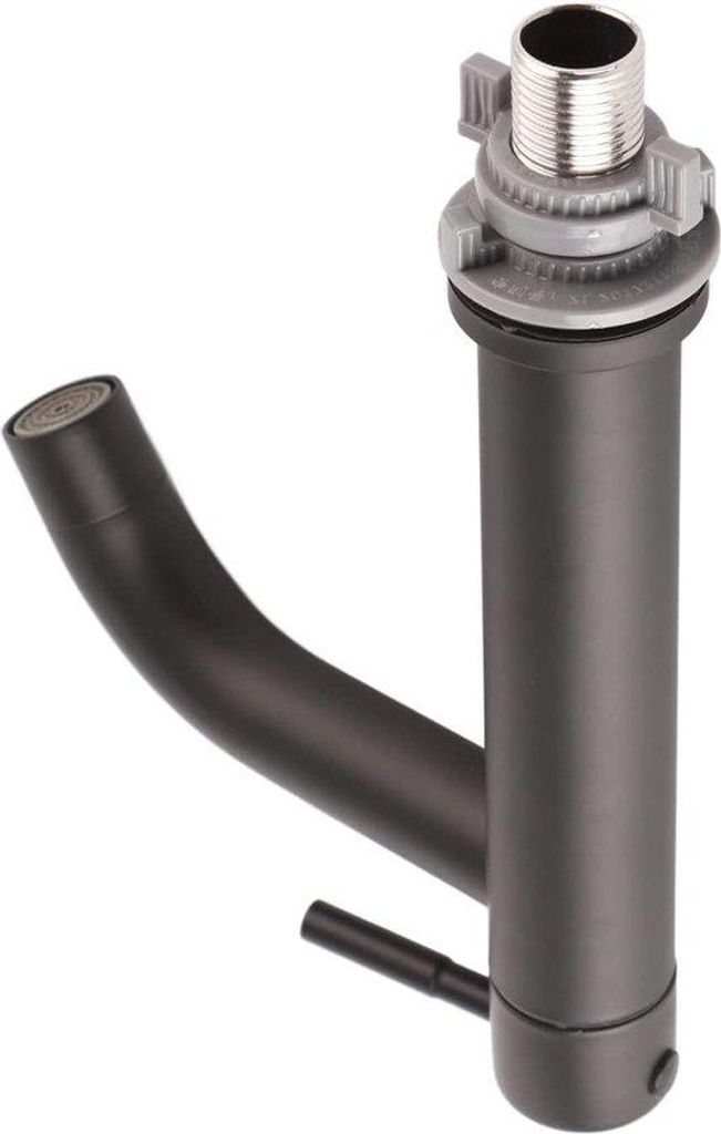 Kaltwasserarmatur aus Edelstahl, schwarz, G1/2", Einweg, für Bad, Küche, WC mit niedriger Taille - Einwegkühlung - ohne Rohr.