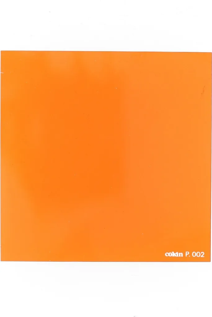 Filtre de couleur orange Cokin Coef +1 P002 pour porte-filtre série P