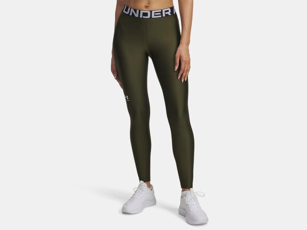 Leggings Under Armour HeatGear Damen Senior M grün/weiss