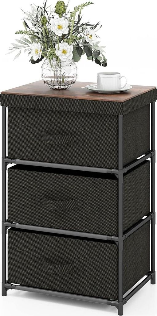 Nachttisch Kommode mit Schubladen, Wohnzimmerschrank Produktbild 