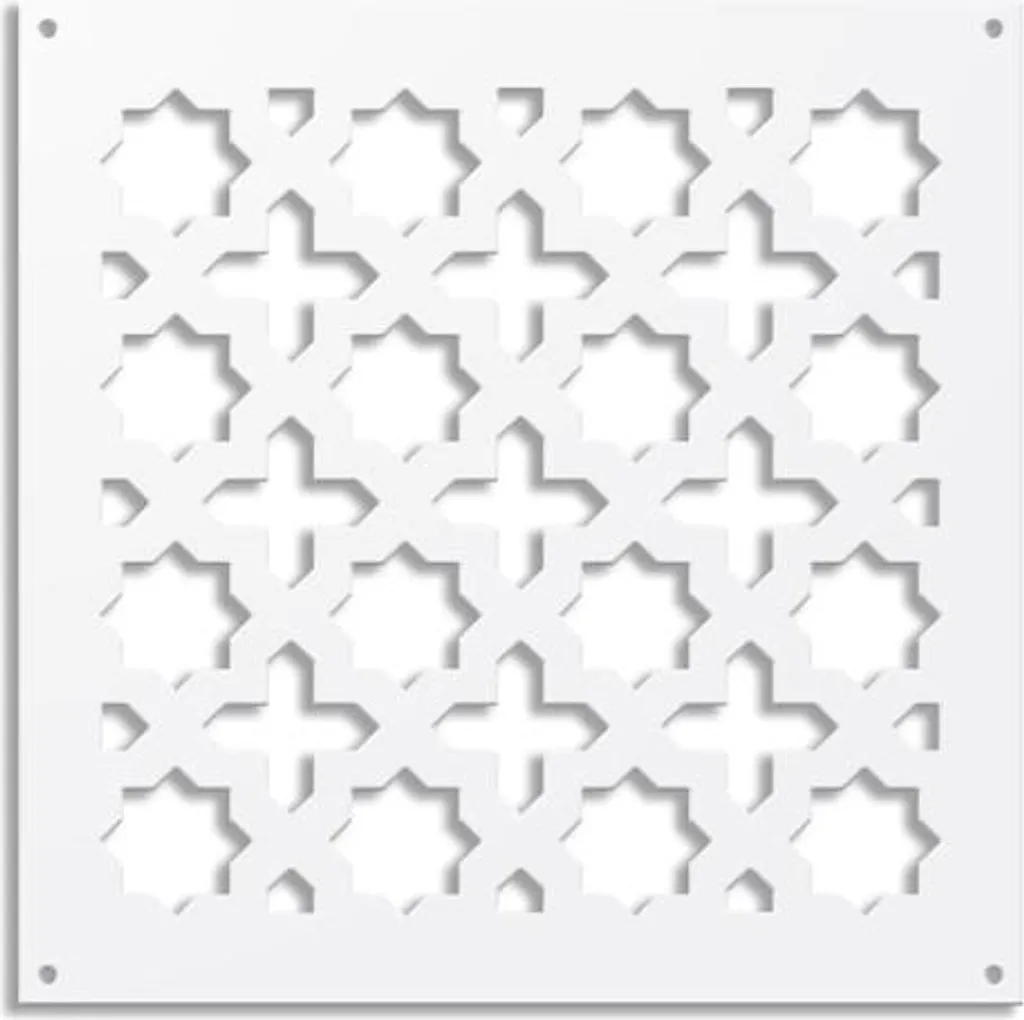 Pannello Decorativo CROSS 48x48 Bianco | Separé e Frangisole Design