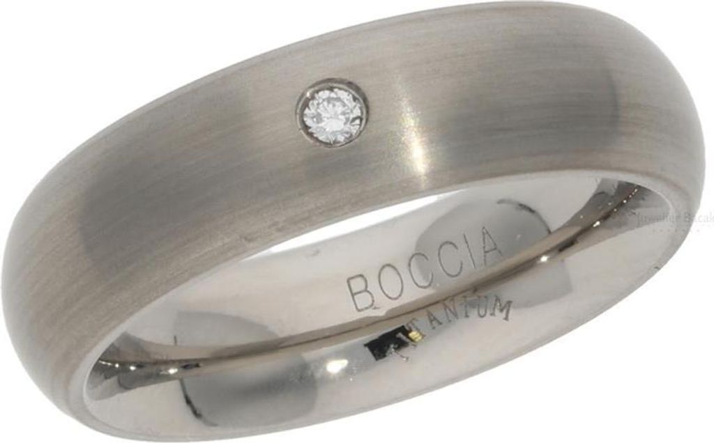Boccia Ring 0102-0656 mit Brillant, Titan, Größe 56 Produktbild 