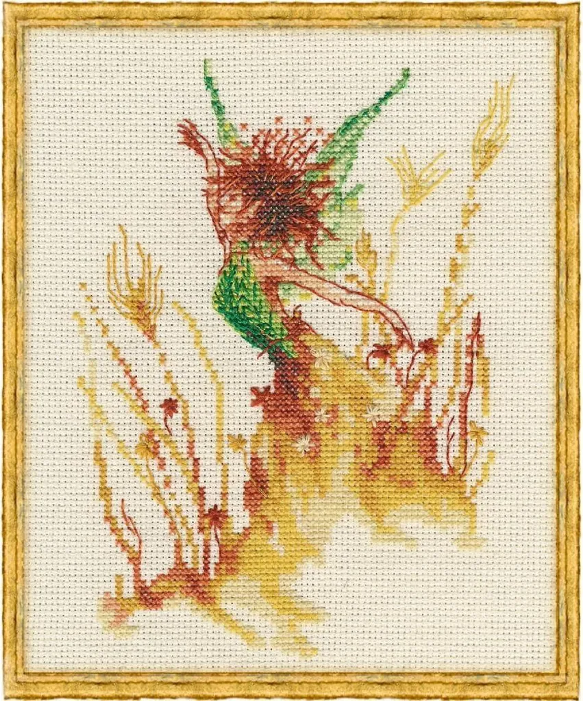 Schema Punto Croce Nimue Fata del Mais | Ricamo Artistico 11x15