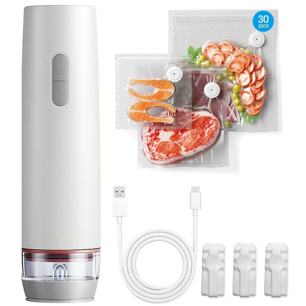 Handlicher Vakuumierer für Lebensmittel, kabellos & Produktbild 