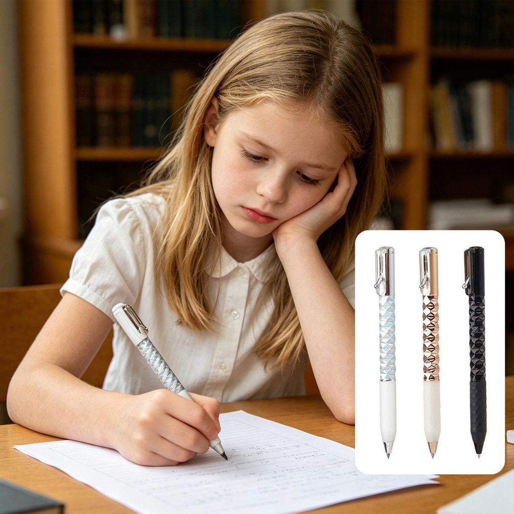 Einziehbarer geometrischer Verformungsstift, Geometrie-Knitterstift, Formwechselstift mit Schalter zum Schreiben, Zeichnen, für Büroarbeiten, Str...