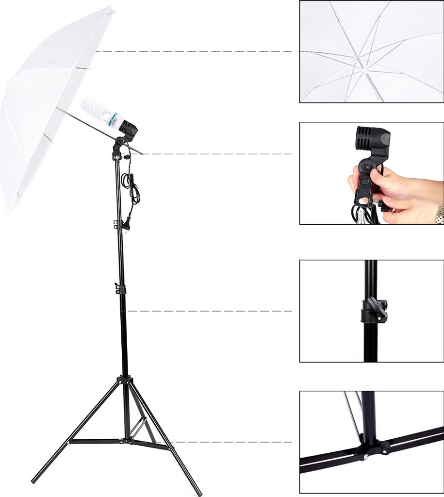 FCH Fotostudio Dauerlicht Softbox Set, Hintergrund Produktbild 11