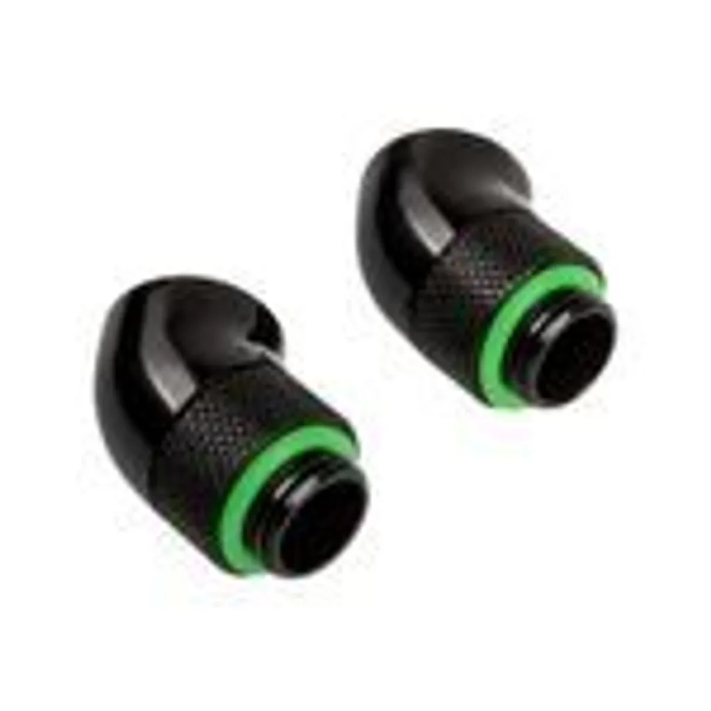 Adattatore Rotante Per Raffreddamento Ad Acqua PC - Gomito 45° Filetto G1/4 - 360° In Metallo Argento - 4