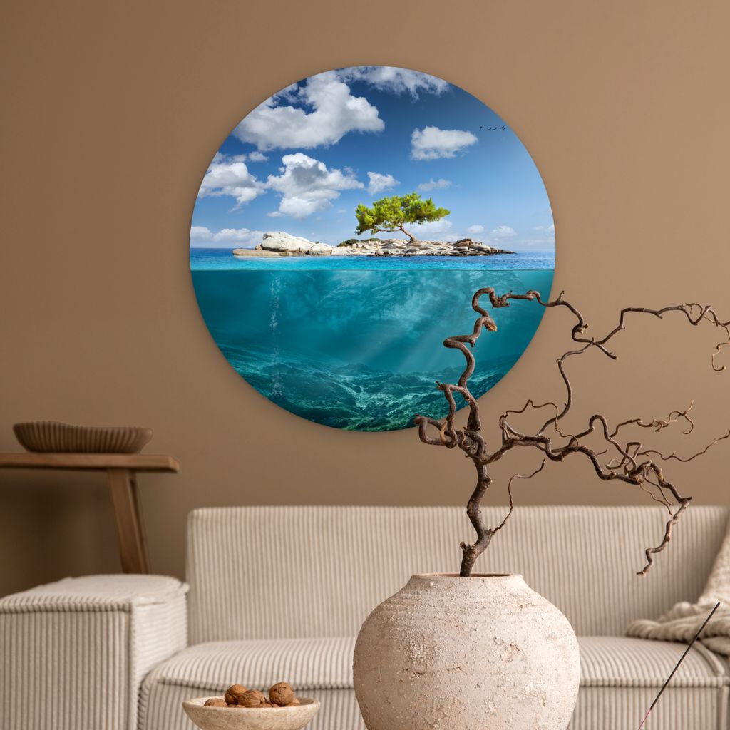 MuchoWow - Wand Kreis - Das Schlafzimmer - Die Bilder - Wandmalerei - Kunst für das Haus - das Plastik