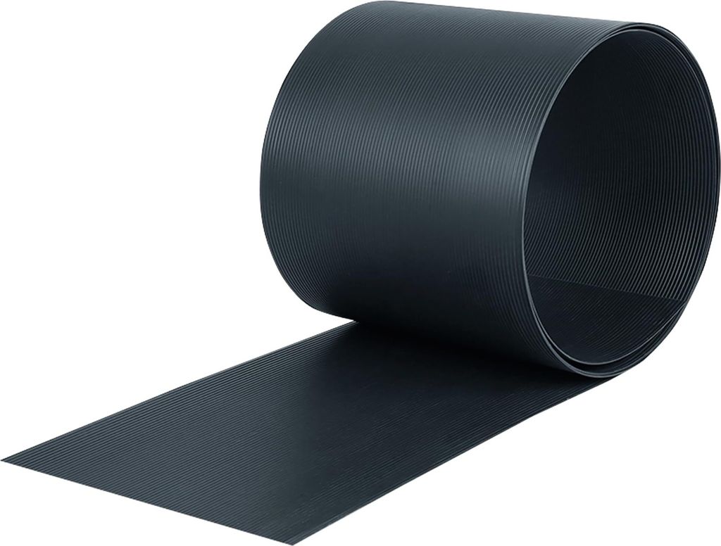YUENFONG Premium Hart PVC Sichtschutzstreifen für Doppelstabmatten, 10x Sichtschutz Windschutz Garten Doppelstabmattenzaun (Anthrazit,2,5m x 19cm)