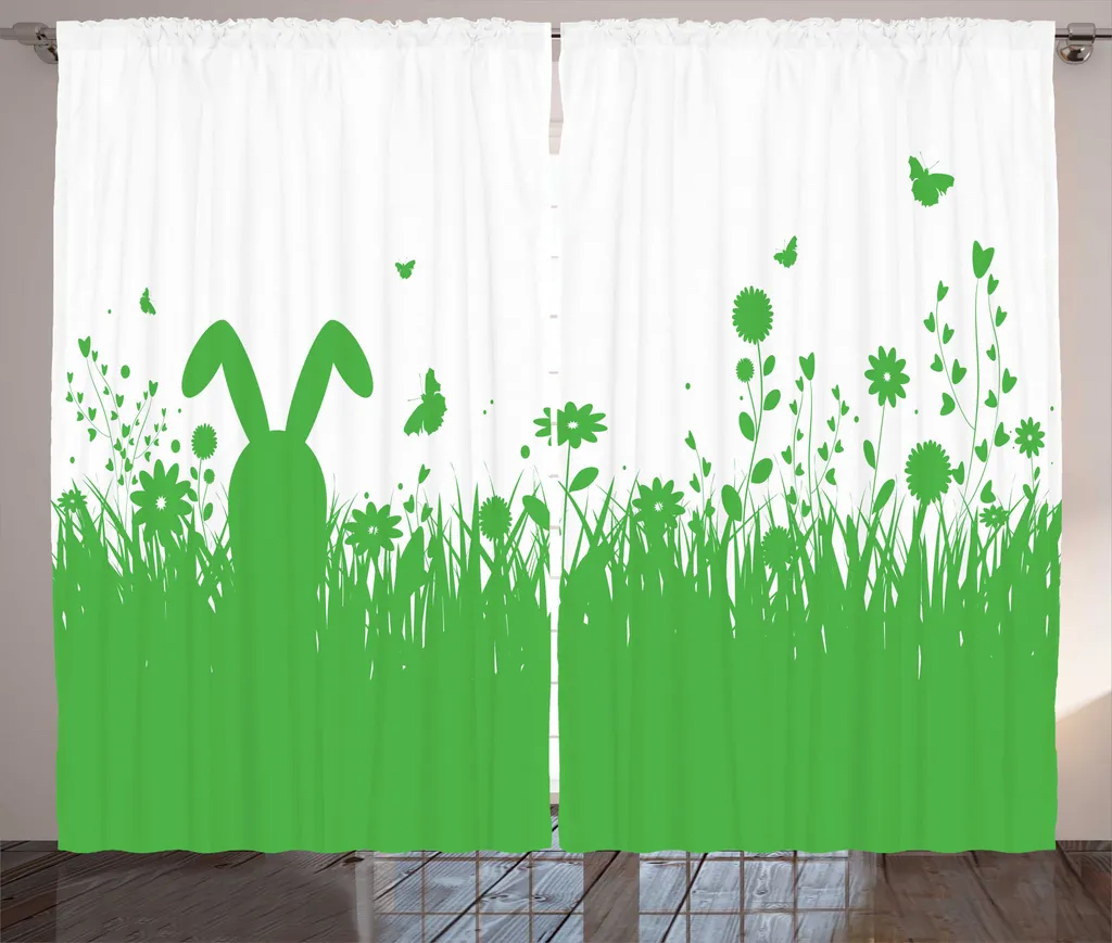 Tenda Satin ABAKUHAUS 280x175 cm: Alta Definizione Pasqua Rustica - 1