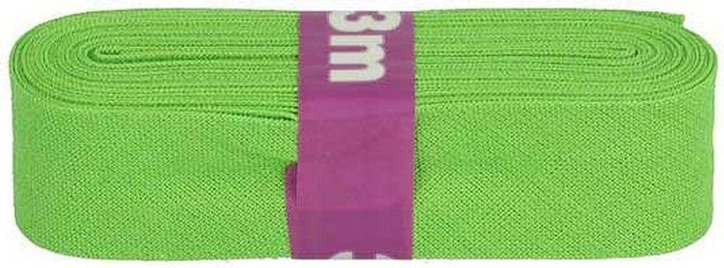 Schrägband 3m x 20mm Baumwolle gefalzt 60 Farben Einfassband Saumband