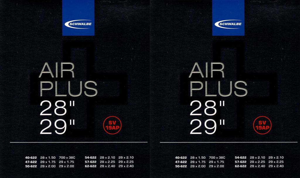 Schwalbe Schlauch SV 19AP Air Plus 28/29" 40/62-622 SV 40mm Produktbild 