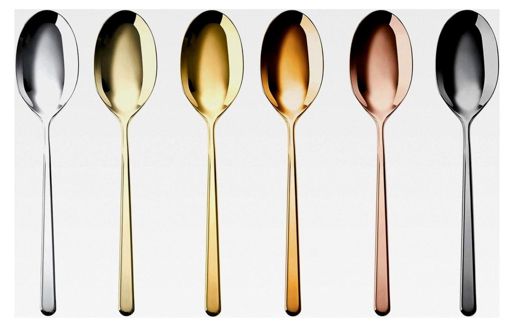 Rosenthal Linear - Espressolöffel/Mokkalöffel - Edelstahl - Multicolor - 6er Set
