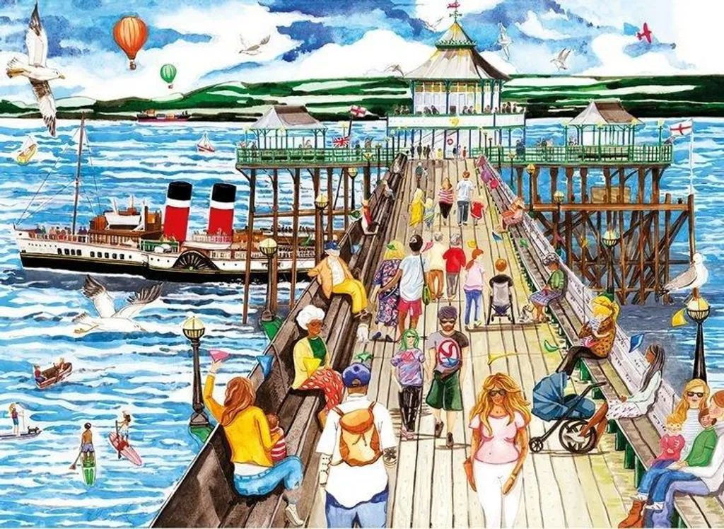 Puzzle Gibsons 1000 pièces Clevedon Pier : fini les pièces qui se cassent