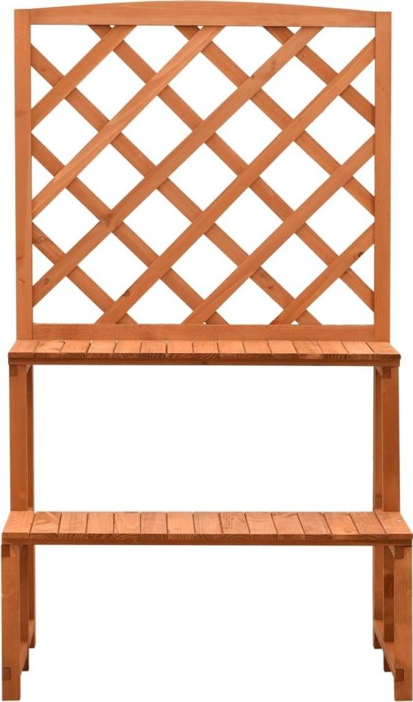 vidaXL Kvetinové schody s mriežkou Orange 70x42x120cm Obrázok produktu 