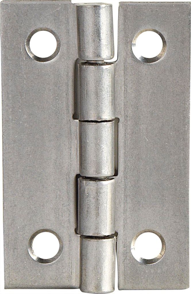 SCHMALE Scharnier DIN 7954 A schmal 50 x 31 mm, Edelstahl