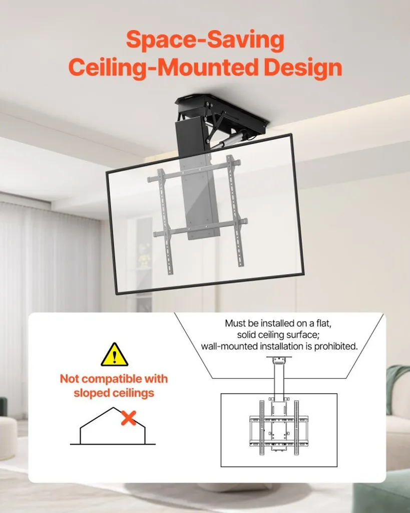 Support TV plafond motorisé : la solution pour fixer un écran sans mur - 6