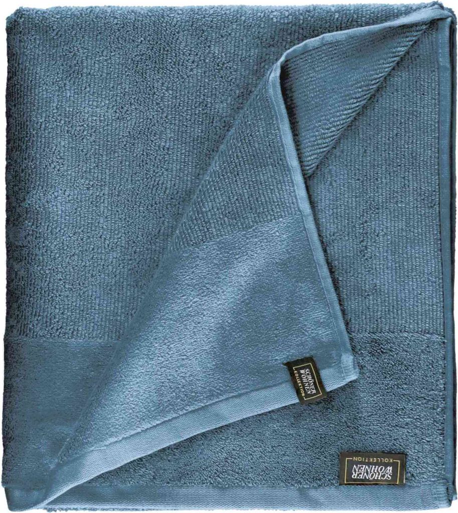 SCHÖNER WOHNEN-Kollektion Badetuch SENSE-2 Blau 100 x 150 cm