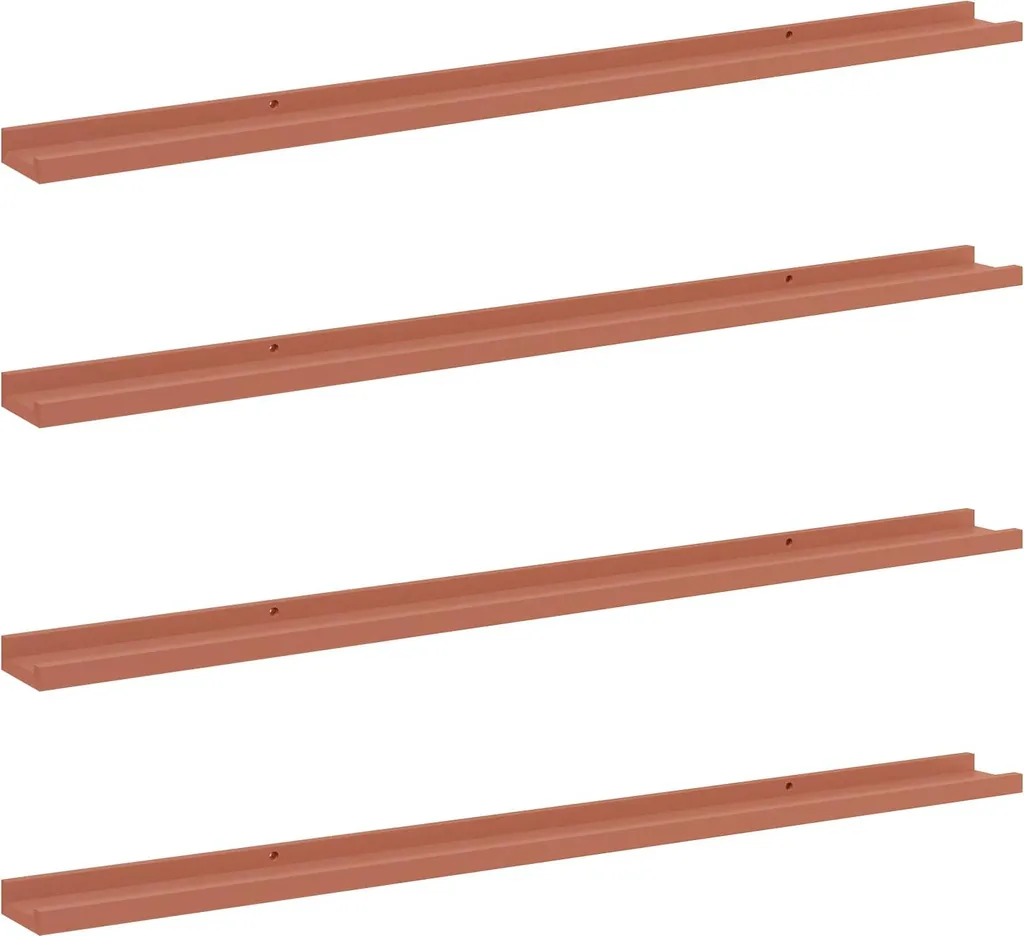 SYFAX™ Mensola a Muro 115cm Rosso - Arredamento Moderno Minimal 4 Pezzi