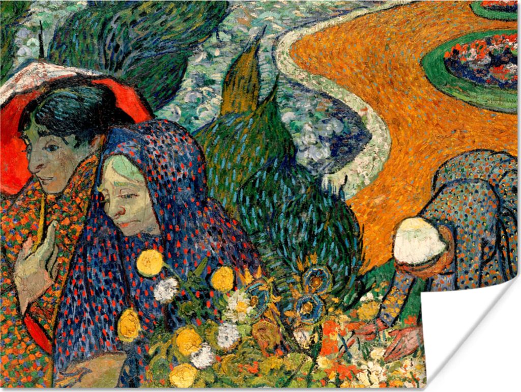 MuchoWow Poster Erinnerungen an den Garten von Etten - Vincent van Gogh 120x90 cm - Wandbild