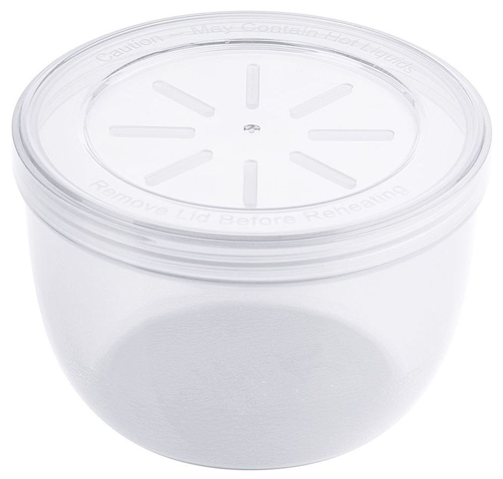 Contacto Mehrweg-Suppenbehälter mit Deckel, weiß, 500 ml, Ø 11 cm, Essensbox, Menübox, Suppenschüssel