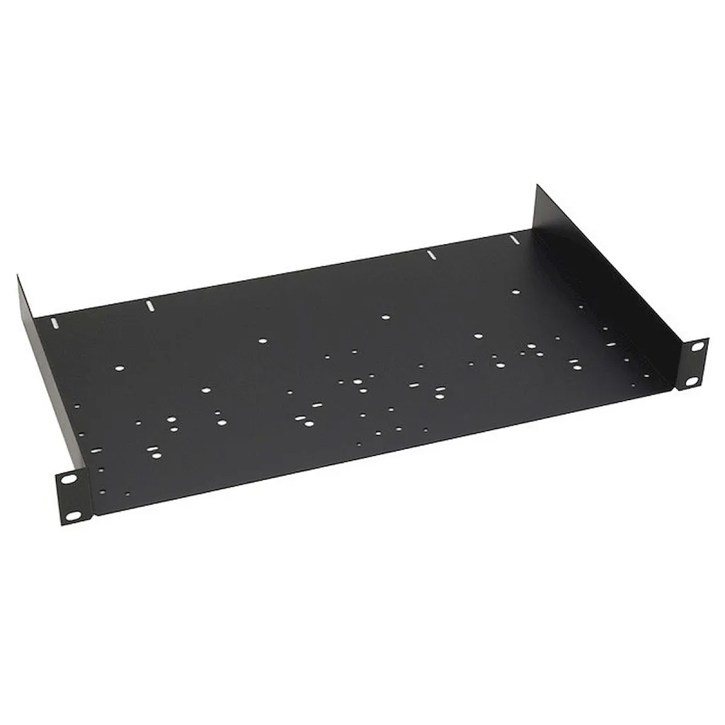 Étagère Rack 19 Pouces 1U Adam Hall 8754 en Acier pour Baie de Brassage 19"