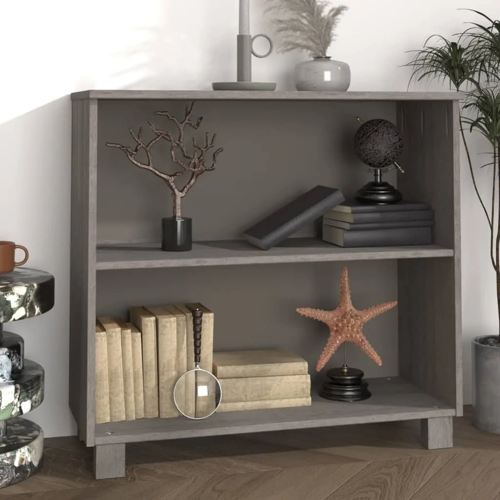Mobile Contenitore HAMAR 85 cm Pino Massiccio | Arredo Casa Grigio - 1