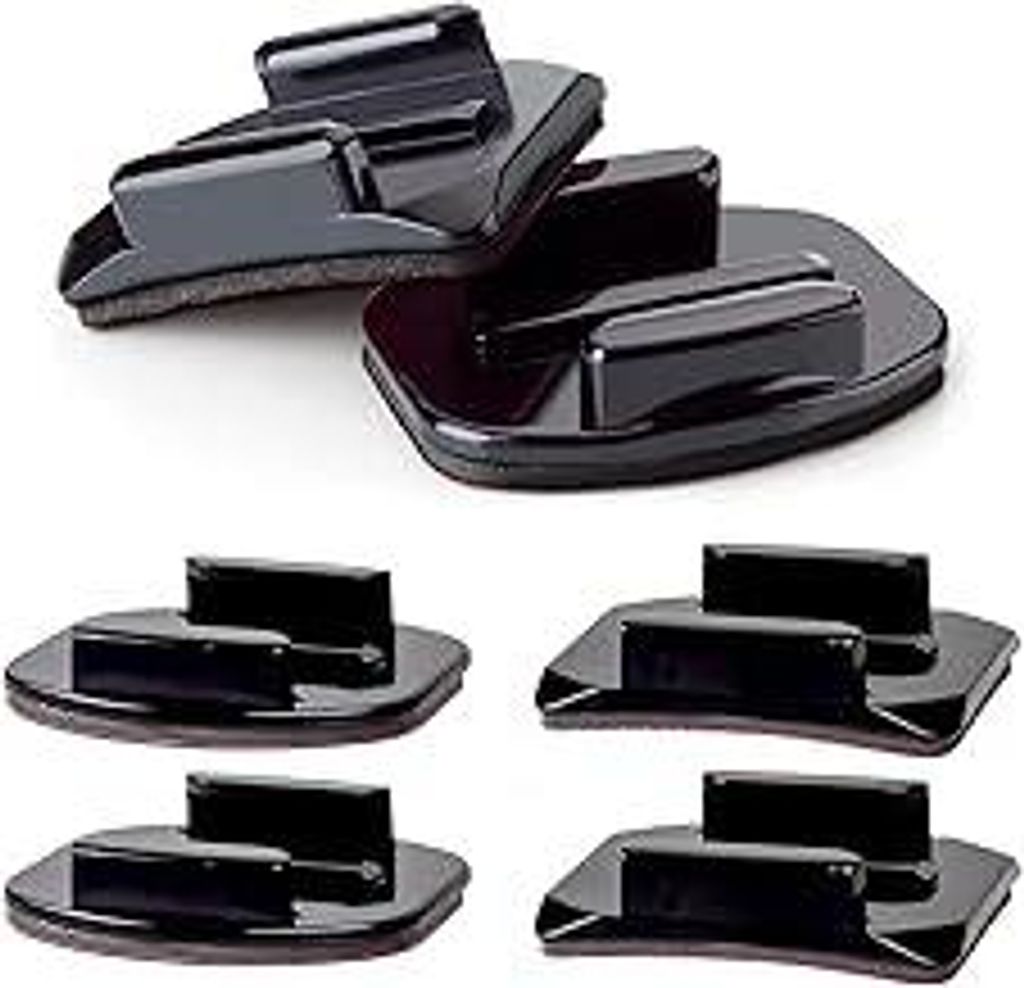 8 Sets mit 4 Klebehalterung und 4 Klebepads,Helmhalterung,Go Pro Helm Halter,Feste Basis für Action-Kamera Go Pro 3 3+4 5 6 7 8 9 10 11 12,Verbind...