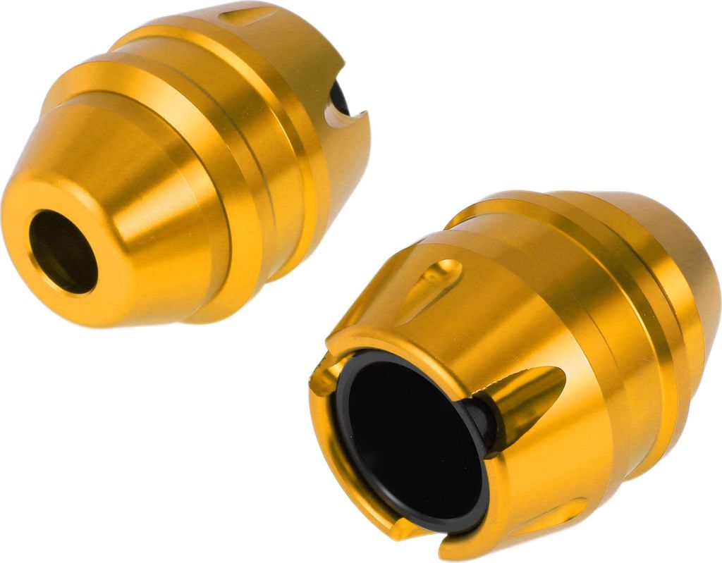 16mm Motorrad Slider Rahmen Aluminiumlegierung Rad Verkleidung Schutz Crash Pad Schutzblech 53mm 63mm Goldton 2 Stück