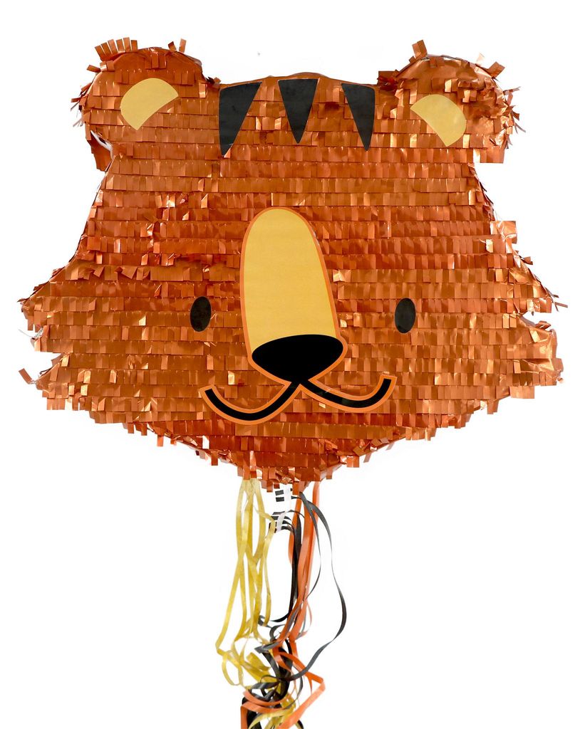 Pinata "Tiger Kopf" | 42x33x7.5cm Produktbild 