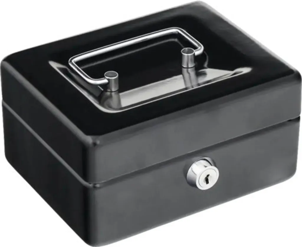 Caissette à monnaie Rottner 1 noire avec monnayeur amovible et serrure