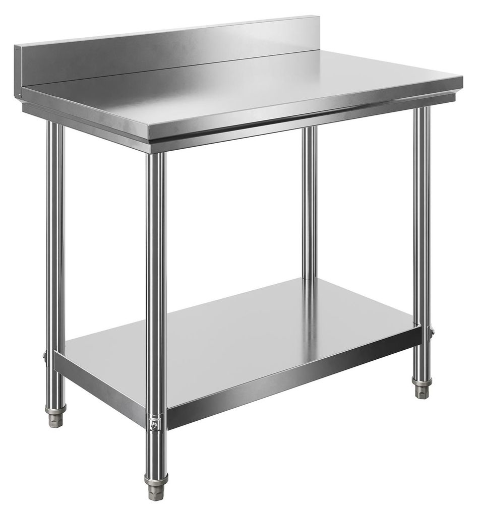 Wiltec Edelstahl Tisch Arbeitstisch Edelstahltisch mit Produktbild 