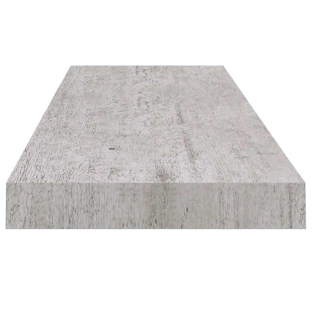 Scaffale di Design Grigio Cemento 80x23,5 cm - Eleganza MDF - 5