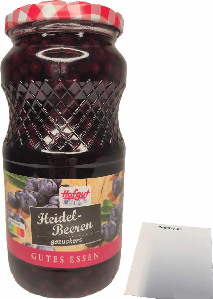 Hofgut Heidelbeeren (580ml Glas) + usy Block