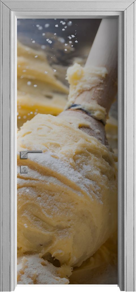Tür Selbstklebende 80x210 cm Türfolie Türtapete Klebefolie - Teig kneten Pasta